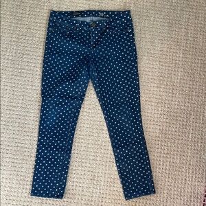 J Crew Jeans with Polka Dots